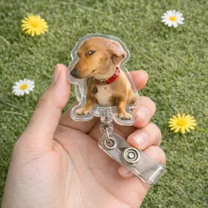 Side Eye Dog Meme Badge Reel, Nurse Teacher ID Badge, Funny Coworker Gift