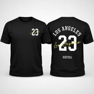 Los Angeless  Basketball T-Shirt,  LA Sports Tee, Unisex Streetwear Graphic Shirt, Double Sided Print, Trendy Urban Style Tee 2026