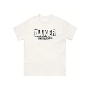 BAKER SKATEBOARDS Retro 90s vintage black skateboarding t shirt designs