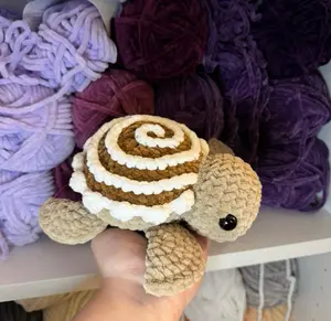 Crochet Cinnamon Roll Turtle