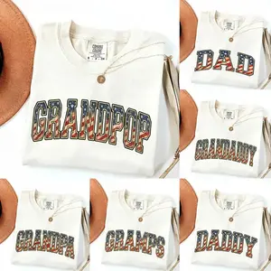 Comfort Colors Custom America 250th Anniversary Dad Grandpop Daddy Shirt, Father Shirt, Father Day Gift, New Mama Gift, Patriotic Eagle Tee, American Flag Shirt - AG