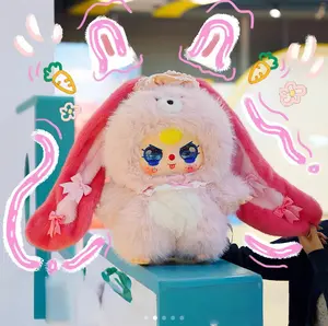 QIQI-AI800% SERIES Mystery Boxes Bag Pendant Bunny Plush Dolls Soft Collectibles  （Hidden Style 1/6）