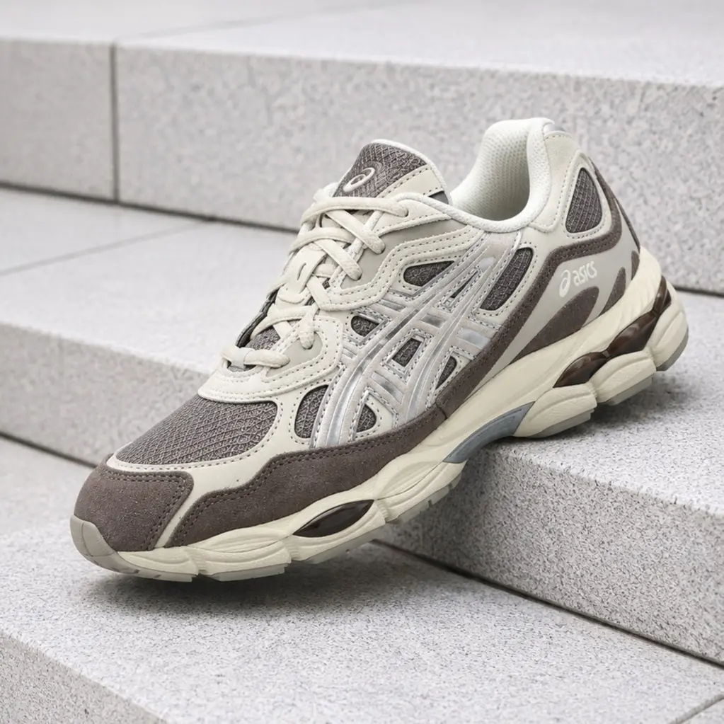 ASICS Gel-NYC Cocoa Powder Pure Silver 1203A739-200 Men's Fashion Sneaker New
