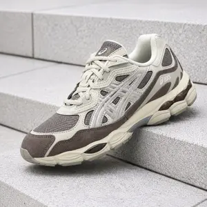 ASICS Gel-NYC Cocoa Powder Pure Silver 1203A739-200 Men's Fashion Sneaker New