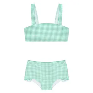 Gustavia Gingham Bandeau Bikini and Swim Shorts