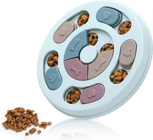 DR CATCH Interactive Dog Puzzle Toy – Dog Treat Dispenser & Food Puzzle for IQ Training, Slow Feeding & Mental Stimulation (Blue)