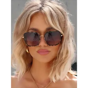 Trendy Retro Sunglasses Tinted Lens Vintage Design Lightweight Outdoor Sports Sun Glasses for Men Women