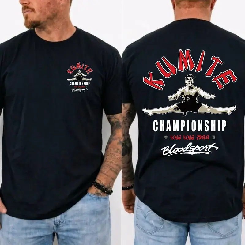 Kumite Championship Bloodsport T-Shirt, Classic 80s Movie Tee, Hong Kong 1988 Shirt, MADE IN USA