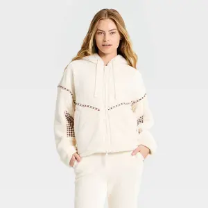 Women's High-Pile Fleece Bomber Jacket - JoyLab