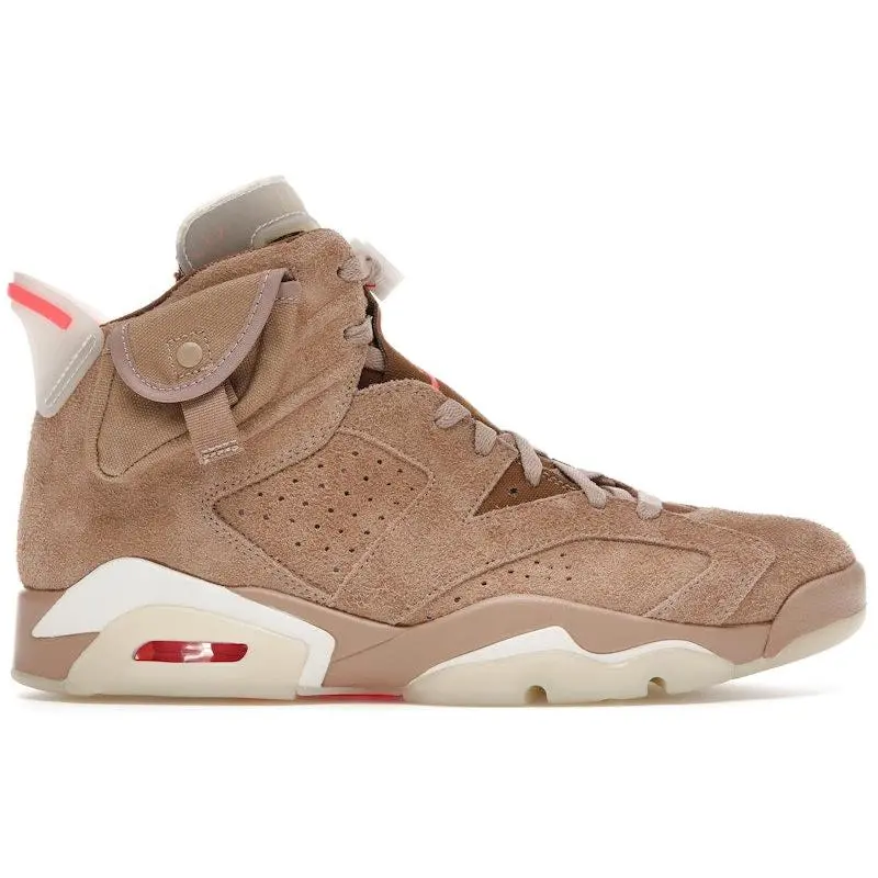 Jordan Men's 6 Retro Travis Scott British Khaki Basketball Shoes, from StockX