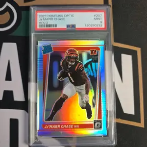 2021 Jamar Chase RC PSA 9