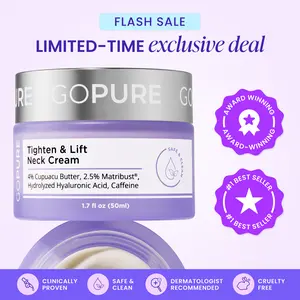 GOPURE Neck Cream Tighten & Lift Firming Cream for Crepey Skin