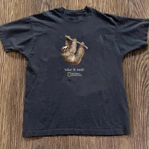 Gildan Men's and Women's T-shirt, sloth take it easy tee, Animal tee, Y2k Unisex Graphic Tees Gothic Grunge Emo Scene Amity Affliction Style Clothes Menswear Womenswear Streetwear