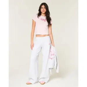 Hollister Feel Good Sweetheart Graphic Baggy Sweatpants