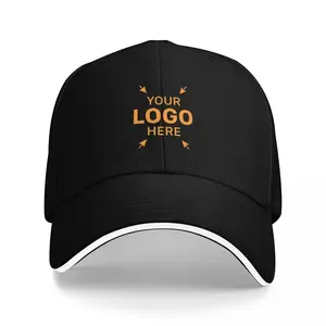 Free ExpressCustom Baseball Cap - Personalized Text/Photo/Logo, Adjustable Strap with Metal Buckle Closure, Lightweight Breathable Hat for Sports, Outdoor, Business - Customizable Corporate Gifts for Men & Women - All-Season Black Baseball Cap, Outdoor He