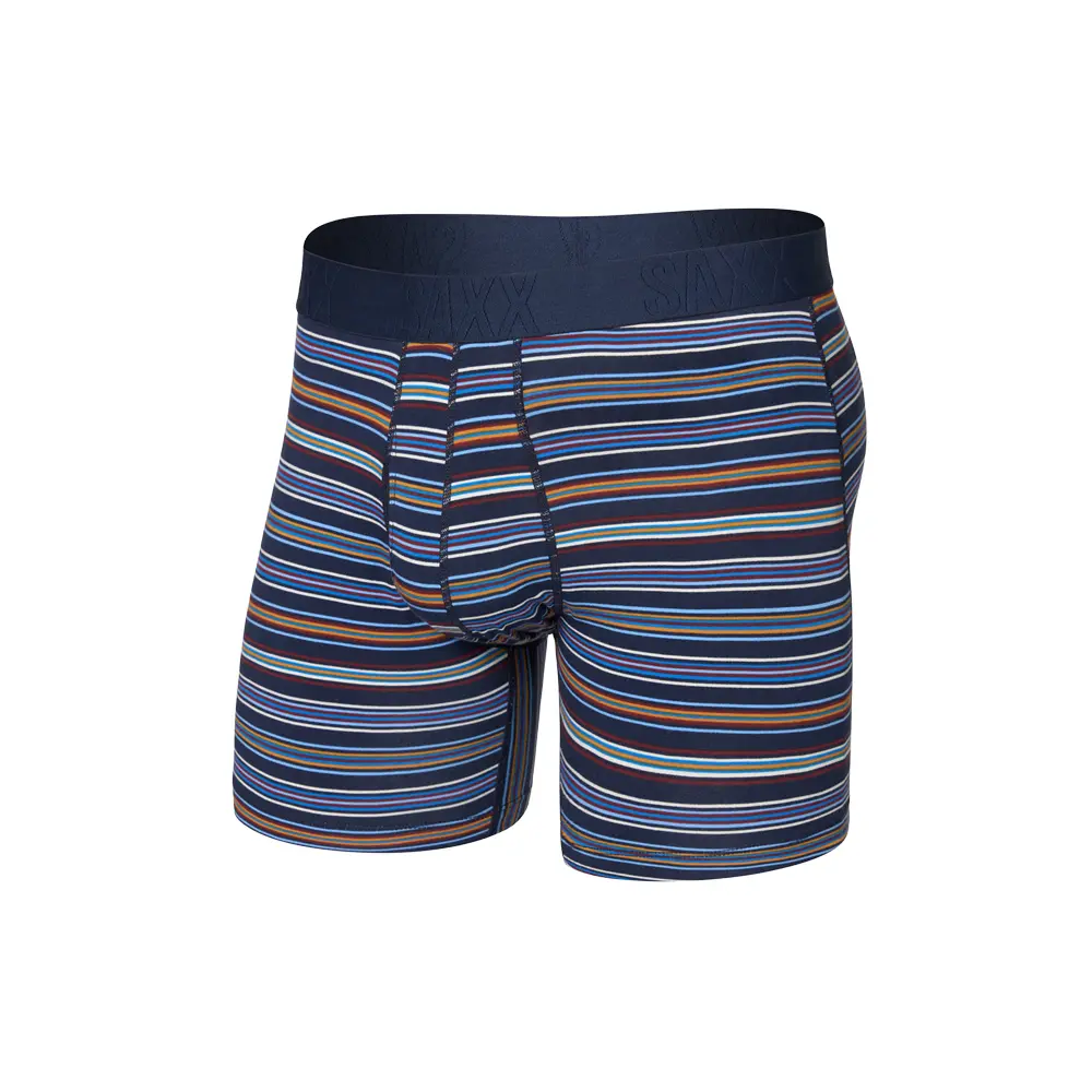 SAXX Mens Droptemp Cooling Cotton 6 Inch Boxer Briefs Casual Casual - Blue
