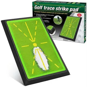Golf Trace Strike Pad, 1 Set Sequin Golf Hitting Mat, Golf Training Sports Equipment for Indoor & Outdoor, Golf Accessories, Golf Training Tool