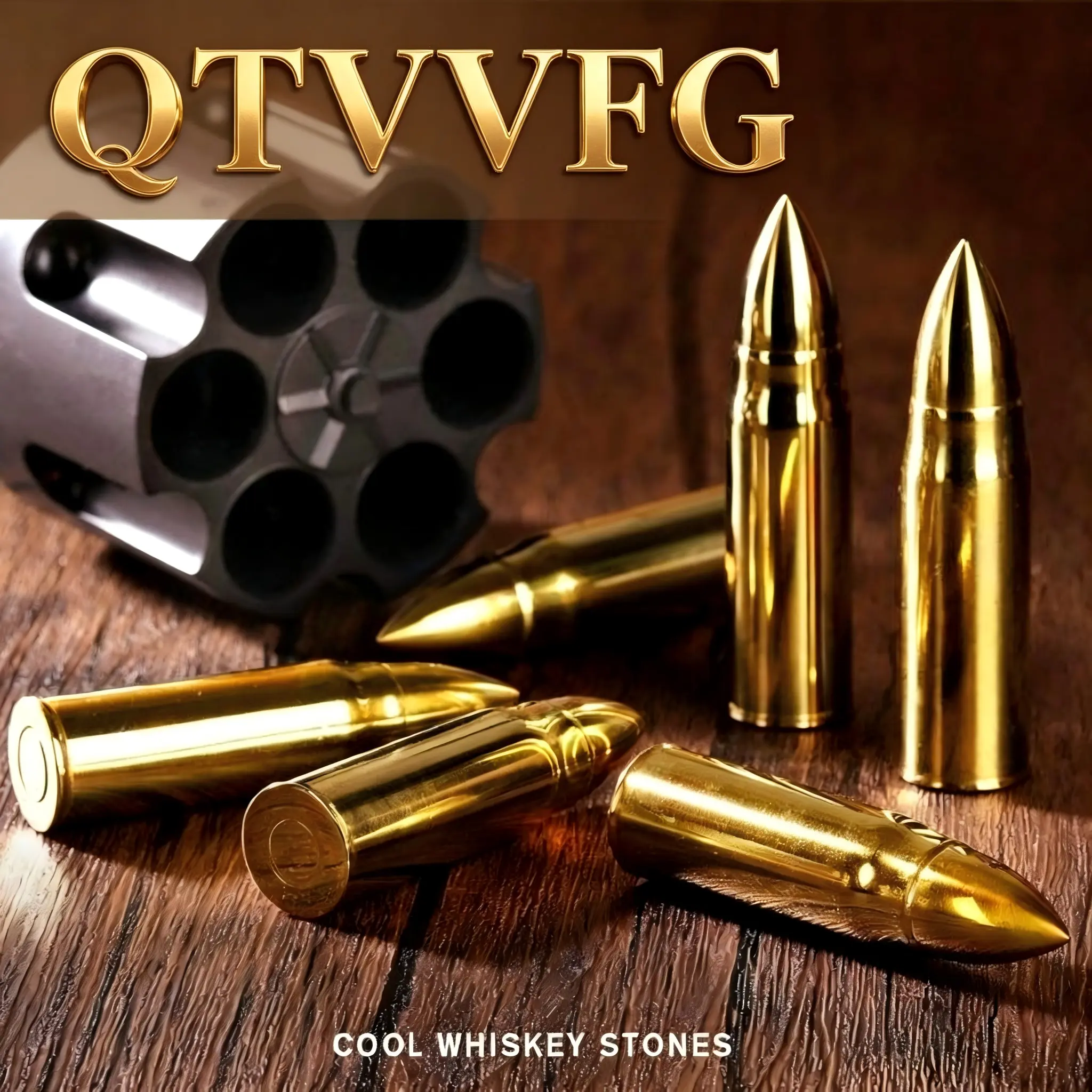 Whiskey Bullets Stones Gift Set - Reusable Bullet Whiskey Stones, Stainless Steel Whiskey Bullet Ice Cubes, Whiskey Rocks Bullets Chilling Stones Presents for Men Dad Husband from Daughter Son