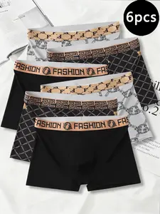 Men's Underwear, Men's Boxer Underwear - Soft, Breathable, Moisture wicking, Fitted, Daily Wear Sports Men's Underwear (6-piece set)