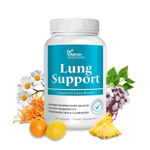 Dr Vitamin Solutions Lung Support - 30 Vegan Capsules with Vitamin C Cordyceps Butterbur & Nettle Leaf for Respiratory Health & Immune Support - USA Made - Dietary Fitness Healthcare Natural - Supplement