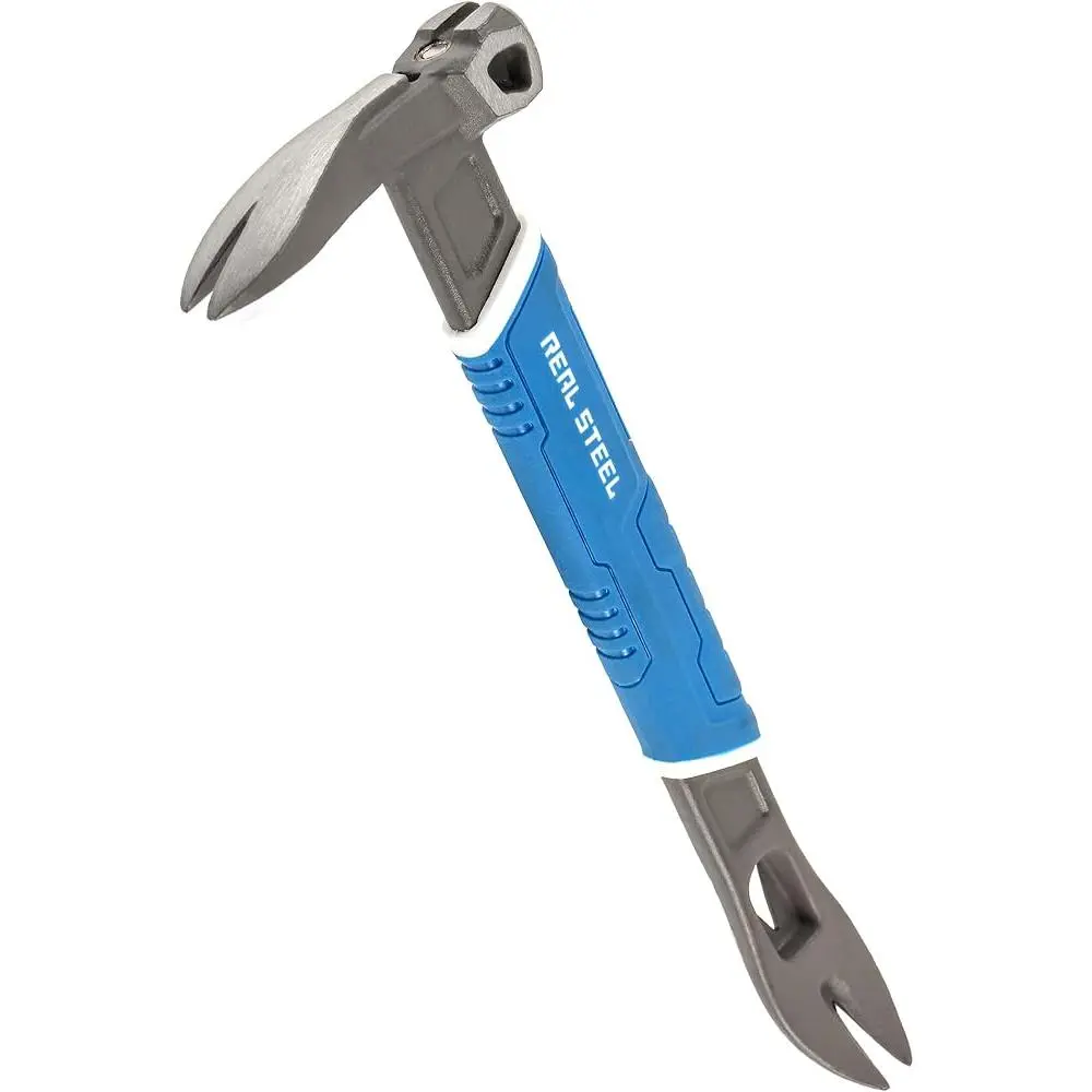 10 inch Nail Puller Cats Paw Pry Bar with Magnetic Hammer Head