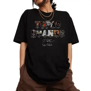 Ship Within 24 Hours 2Pac Album Graphic T Shirt 90s Hip Hop Legends And Pioneers Rapper Merch Unisex Cotton Casual Fan Gift Streetwear For Men Women