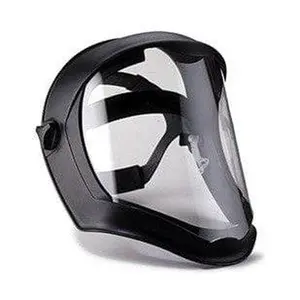 Uvex Bionic Face Shield with Black Frame and Clear Anti-Fog Shield