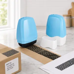 Identity Theft Protection Roller Stamp, Privacy Protection Security Roller Stamp, Portable Confidential Data Blocker Stamp for Shielding Address ID Account Personal Information