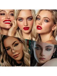 16PCS 16G Septum Rings Jewelry Stainless Steel Septum Clicker Nose Rings Hoops for Women Men Horseshoe Daith Helix Tragus Cartilage Earrings Piercing Jewelry Gold Silver Black Tone 8MM