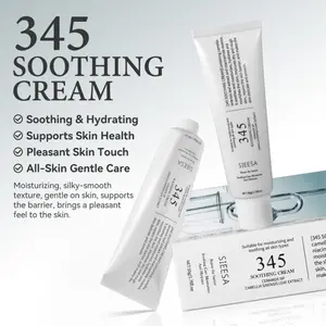 1 Bottle SIEESA 345 Relief Cream (with PDRN & Niacinamide) Korean Vegan Skin Care, Gentle Repair, Deep Moisturizing Repairing, Soothes Skin, Repairs Barrier, Improves Blemishes, Suitable for All Skin Types, 1.76 Fl. Oz Daily Use