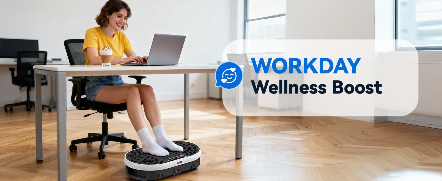 Slim Vibration Plate Exercise Machine, Compact Home Gym Exercise Machine  120 RPM, 5 Programs, SummerVibes Fitness Trainer, the Vibration Plate, Vibration Plates