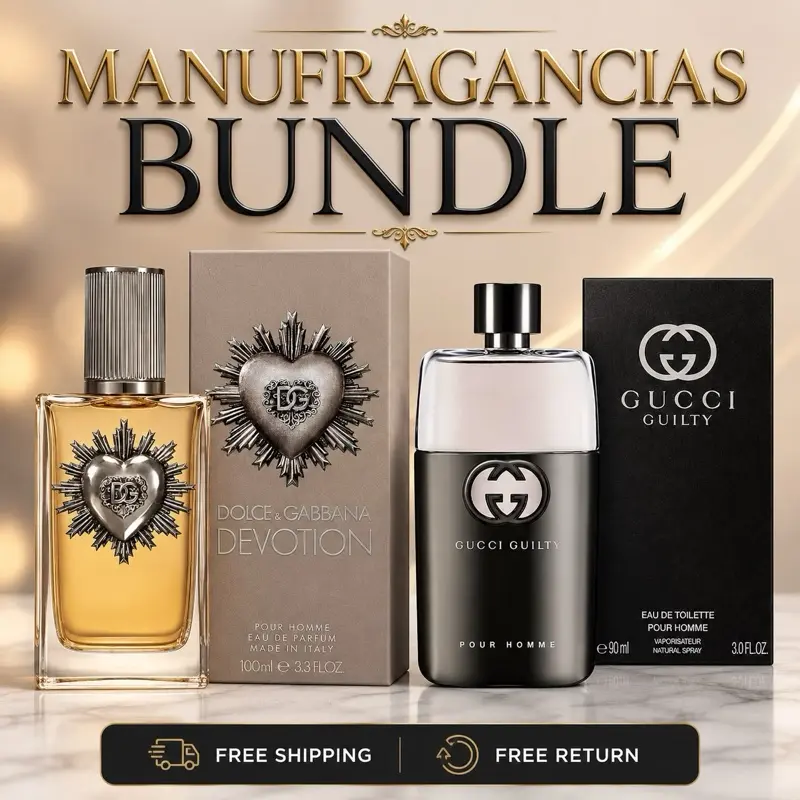 Dolce & Gabbana Devotion 100ml (3.3 fl.oz) EDP + Gucci Guilty 90ml (3.0 fl.oz) EDT | designer fragrance bundle