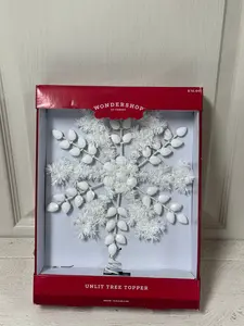 Wondershop At Targe White Snowflake Tree Topper