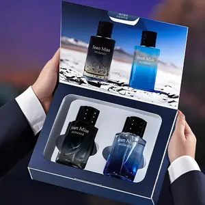 Men's Fragrance Set, Long-Lasting Scent, Non-Irritating Cologne Gift Box, Ideal for Daily Use, Dates, Parties, Valentine's Day Gifts