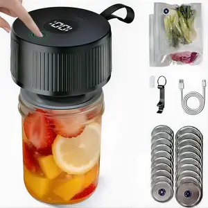 Electric Mason Jar Vacuum Sealer,Upgraded 3-in-1 Handheld Vacuum Sealer for Mason Jars Food Storage Bags & Containers Control,Jars Sealer for Meal Prep Dry Goods & Canning Pickling