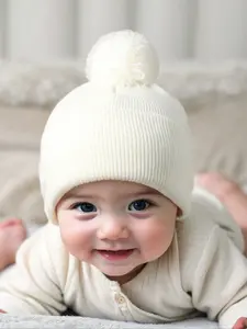 Newborn Knit Hat for Babies 1-3 Years Old, Soft Winter Beanie Cap for Outdoor Use, Warm Daily Commute Accessory Beanies
