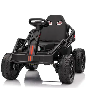 【Black Friday】GARVEE 24V Electric Ride-On Car with Parent Control, 200W 4x4 Power, 4 Shock Absorbers, Metal Frame, Durable 4 Wheeler ATV for Ages 3 and Up, Black