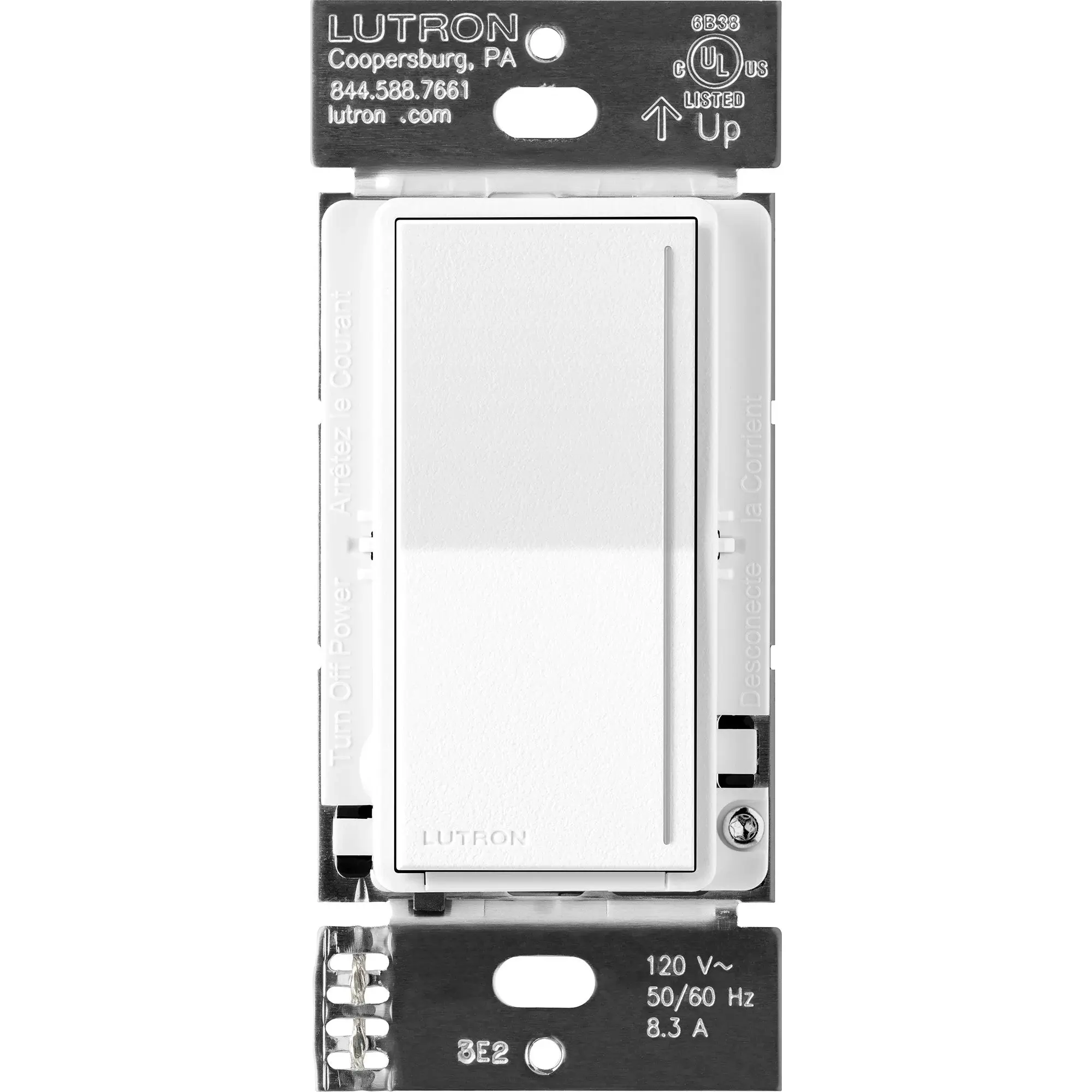 Lutron Sunnata Companion Dimmer Switch, Multi-Location, Brilliant White, ST-RD-BW