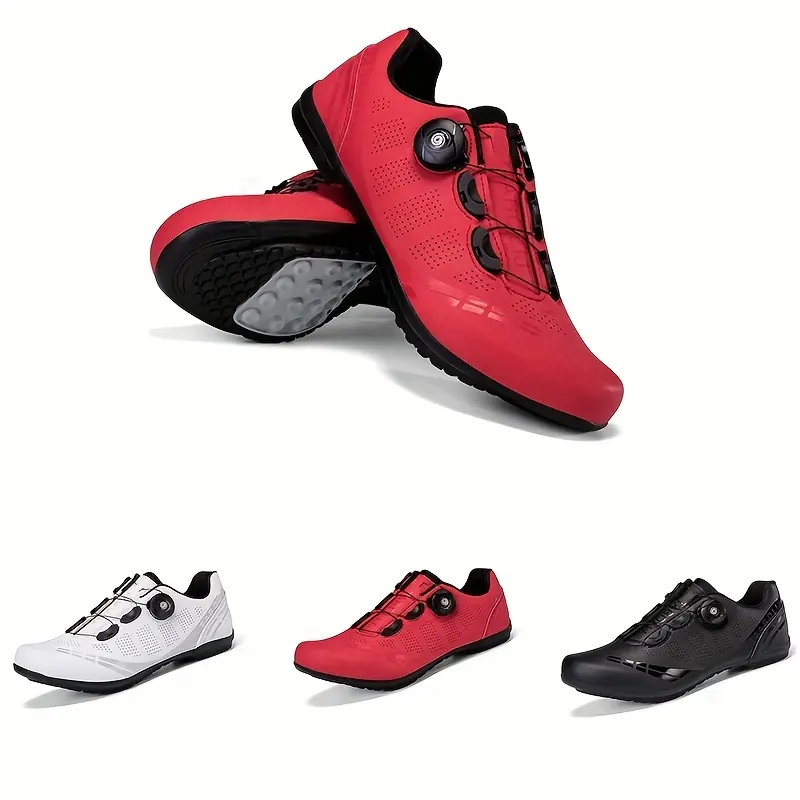 Sneakers, Rubber Sole Clip-less Universal Cycling Shoes for Men and Women, Non-locking Hard Sole Bike Shoes with Boost