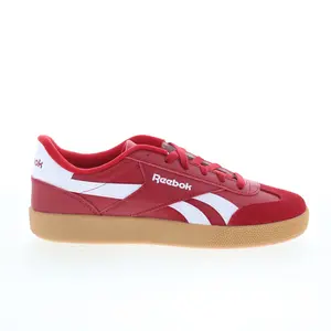 Reebok Smash Edge S Mens Red Leather Lace Up Lifestyle Sneakers Shoes