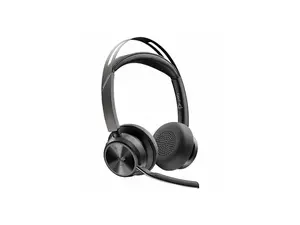 Poly Voyager Focus 2 Headset - Microsoft Teams Certification - Google Assistant, Siri - Stereo - USB Type C - Wired/Wireless - Bluetooth - 298.6 ft - Over-the-head - Binaural - Supra-aural - 4" C