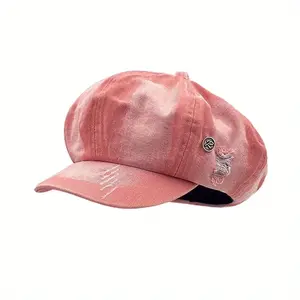 Vintage Gradient Beret for Men and Women - Lightweight, Breathable Fabric, Casual Artist Cap with Small Face Design, Octagonal Style, Perfect for Casual Attire, Lightweight Cap |     Octagonal Beret |     Polyester Ca