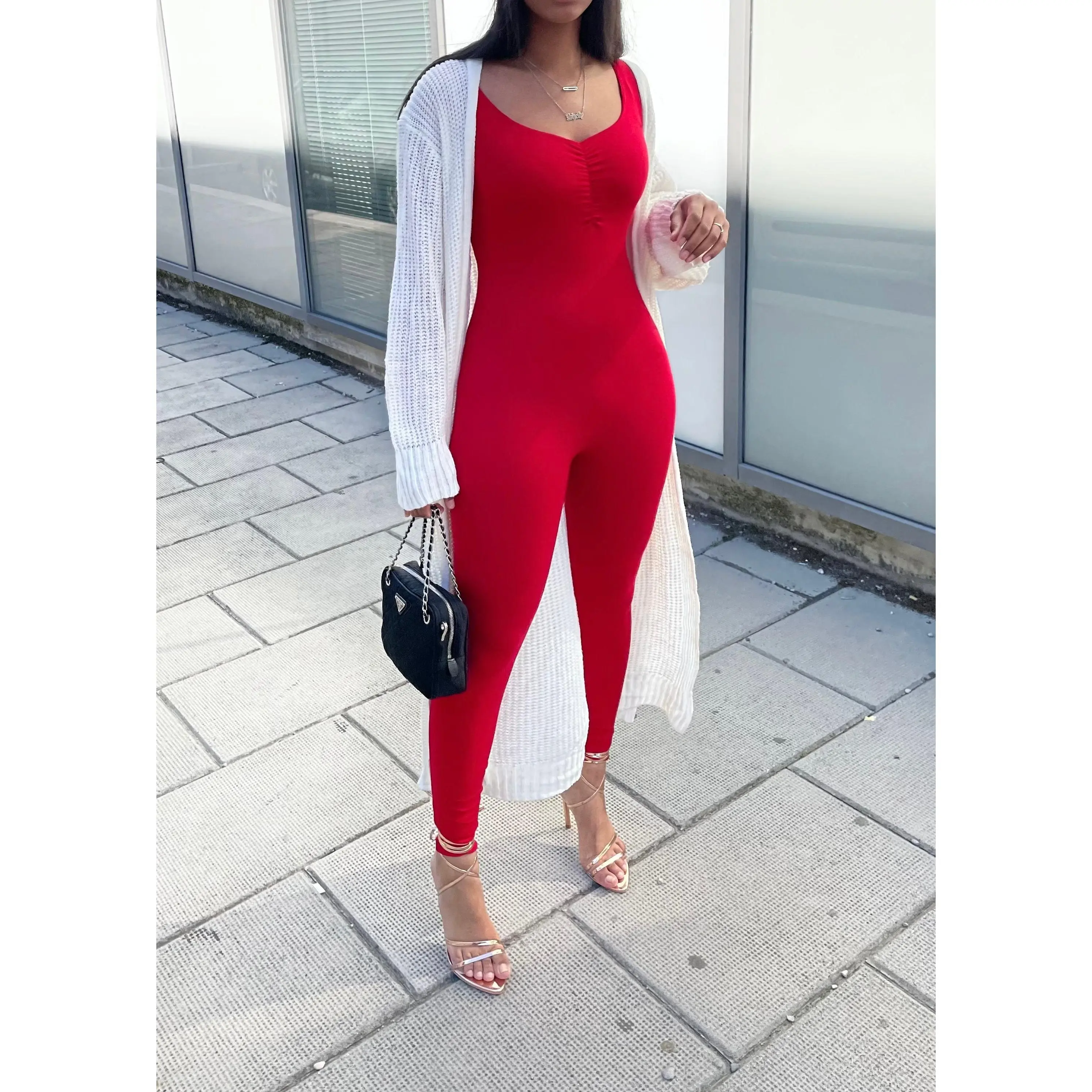 Cozy Jumpsuit (Red)