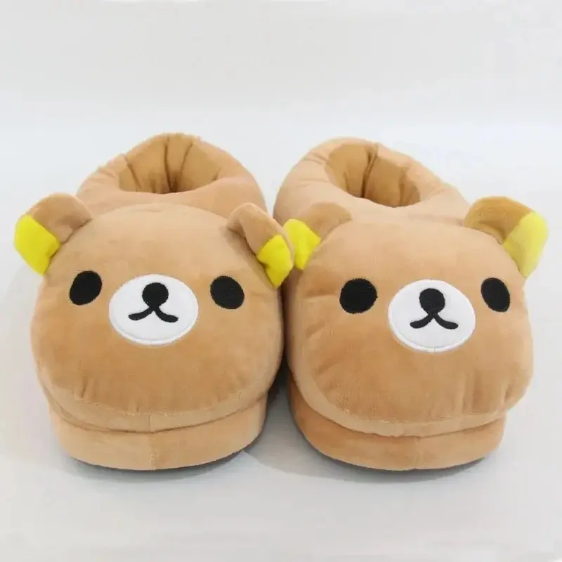 Bear Cotton Slippers Cozy Warm Indoor House Slippers Soft Casual Home Footwear