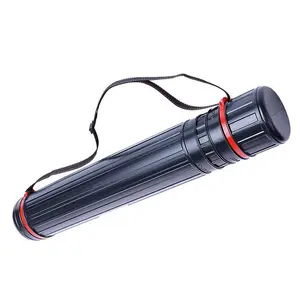 Expandable Poster Tube with Adjustable Shoulder Strap Cover, Waterproof Art Travel Case, Large Capacity Sealed Moisture-Proof Paint Roll Holder, Travel Painting Supplies