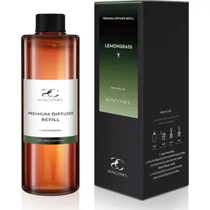 Diffuser Oil Luxury Oils for Diffuser Refill & Air Freshener,Long-Lasting Natural Home Fragrance and Hotel Scent for Diffusers - 8.45 Fl.oz(250ml), Lemongrass