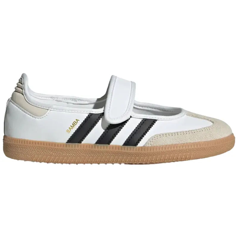 Adidas Samba Jane White Black Gum JR7436 Youth Fashion Shoes New