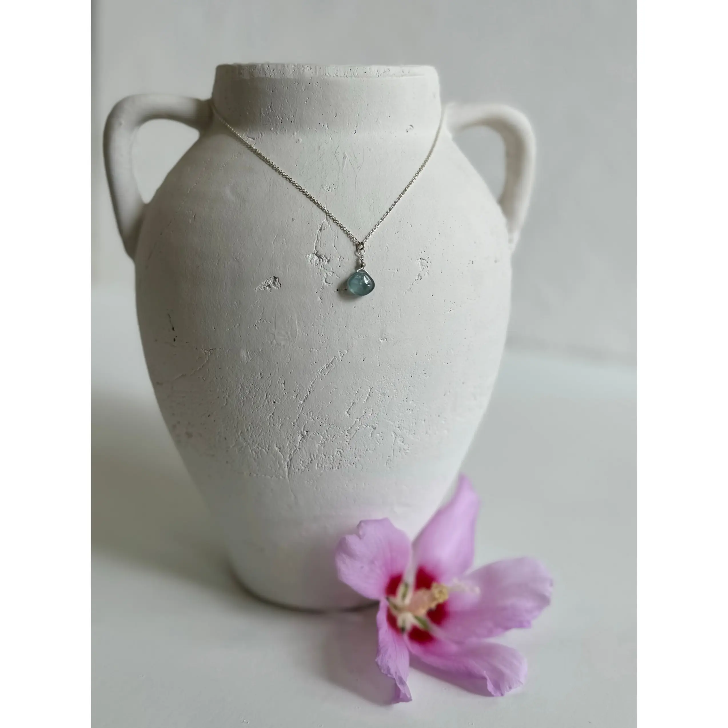Silver Kyanite Necklace
