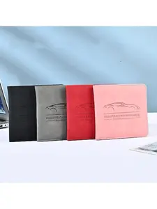 2026 New Leather Car Document Holder, Travel Document Holder, Driving License Insurance Folder, Car File Organizer, PU Leather Card Case Anti-Theft