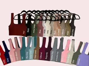 Ribbed Cropped Square Neck Bralette Brami Crop Top by Zenana 54019, Soft Stretchy Comfy wide strap, Non Padded, Womenswear layer